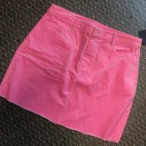 Corduroy Pink mini skirt
